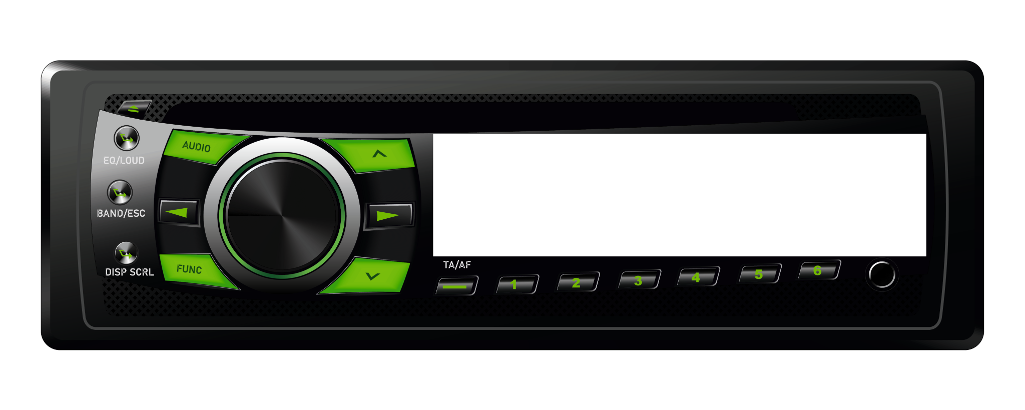 Car stereo faceplate