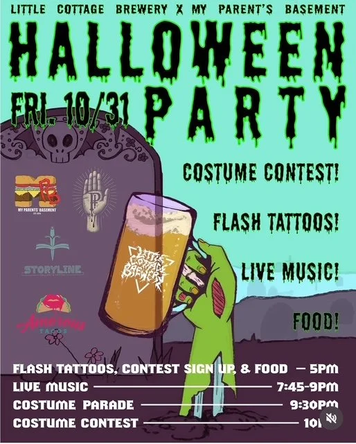 Halloween Bash in My Parents’ Basement!